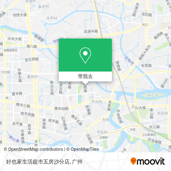 好也家生活超市五房沙分店地图
