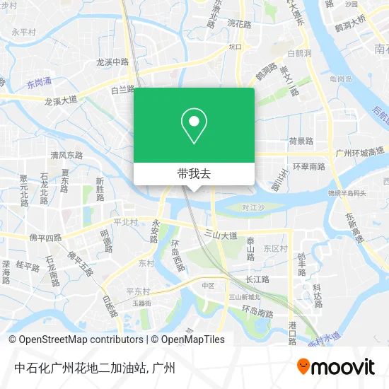 中石化广州花地二加油站地图