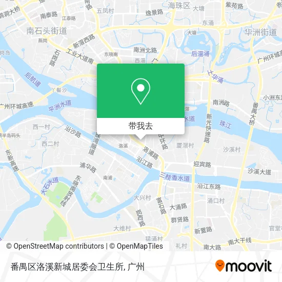 番禺区洛溪新城居委会卫生所地图