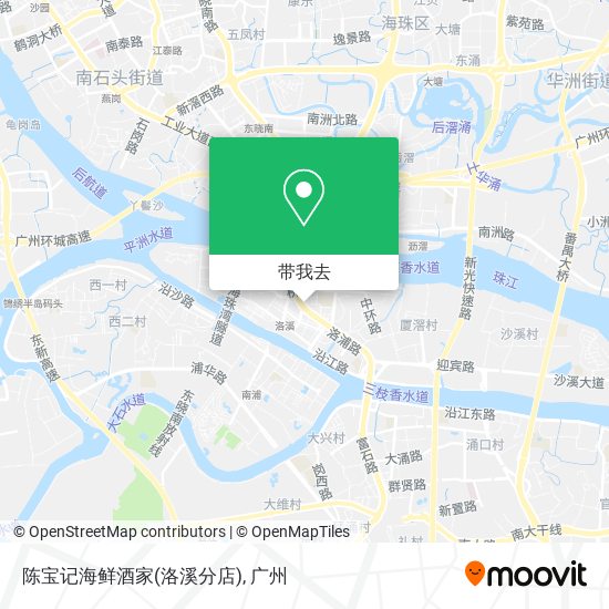 陈宝记海鲜酒家(洛溪分店)地图