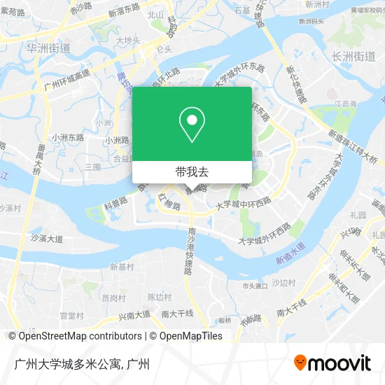 广州大学城多米公寓地图