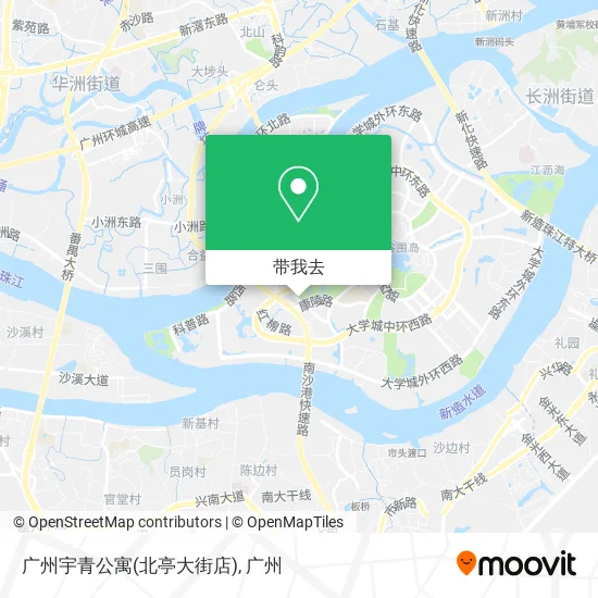 广州宇青公寓(北亭大街店)地图