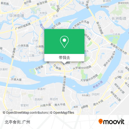北亭食街地图
