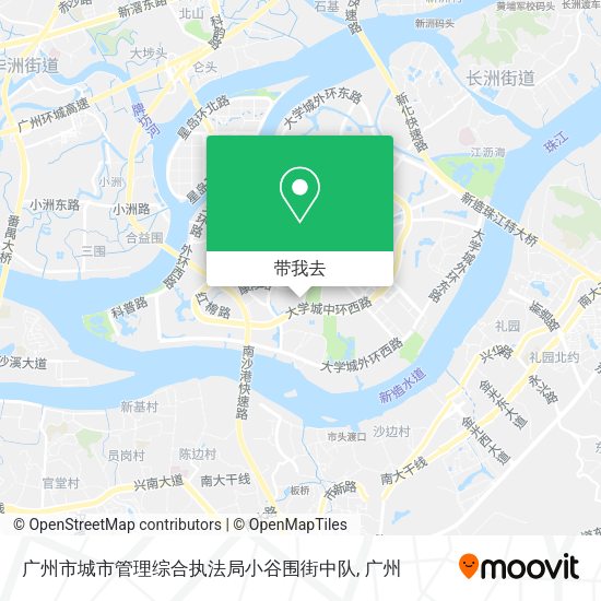 广州市城市管理综合执法局小谷围街中队地图