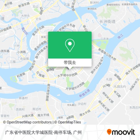 广东省中医院大学城医院-南停车场地图