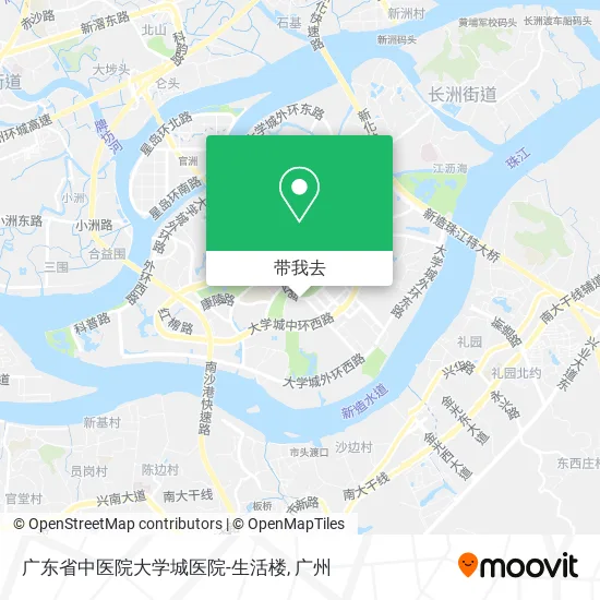 广东省中医院大学城医院-生活楼地图