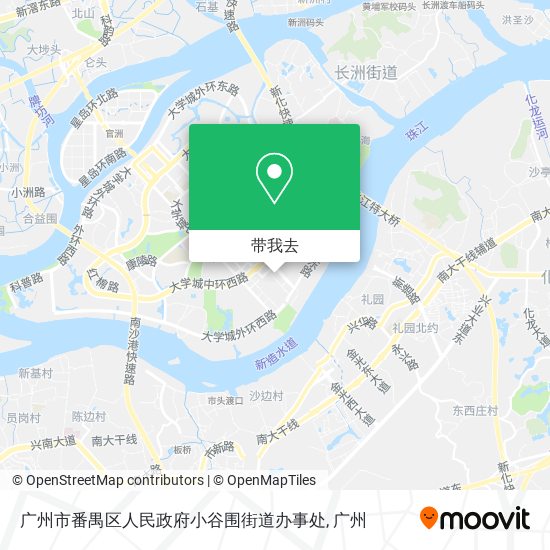 广州市番禺区人民政府小谷围街道办事处地图