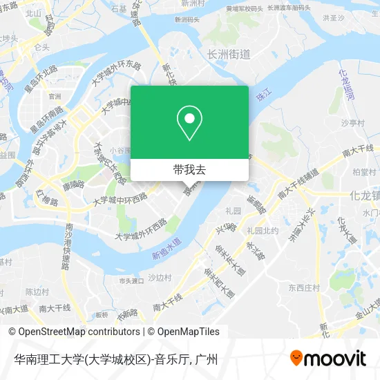 华南理工大学(大学城校区)-音乐厅地图