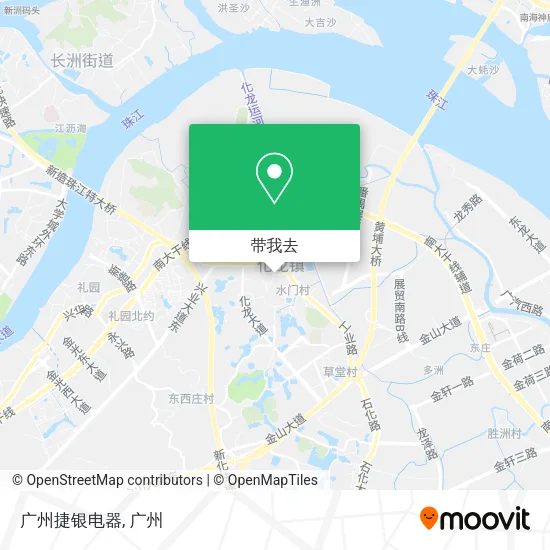 广州捷银电器地图