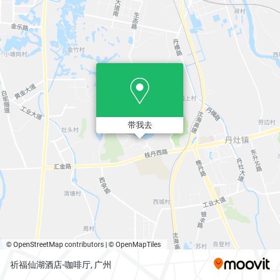 祈福仙湖酒店-咖啡厅地图
