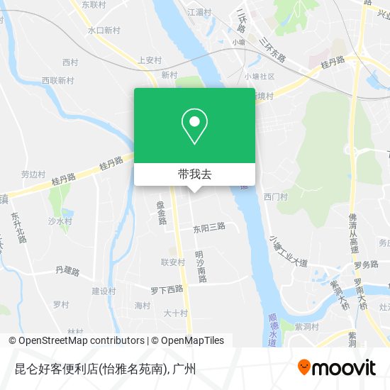 昆仑好客便利店(怡雅名苑南)地图