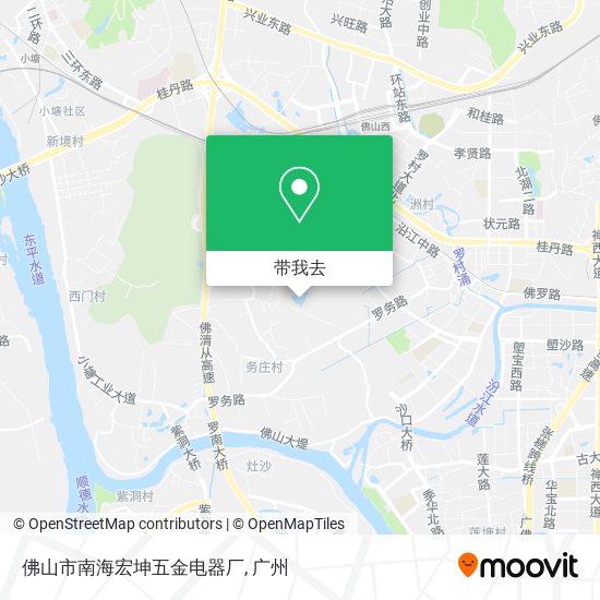 佛山市南海宏坤五金电器厂地图