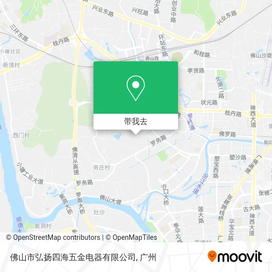 佛山市弘扬四海五金电器有限公司地图
