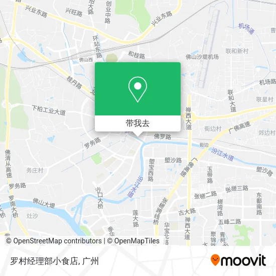 罗村经理部小食店地图