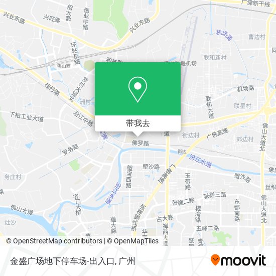 金盛广场地下停车场-出入口地图