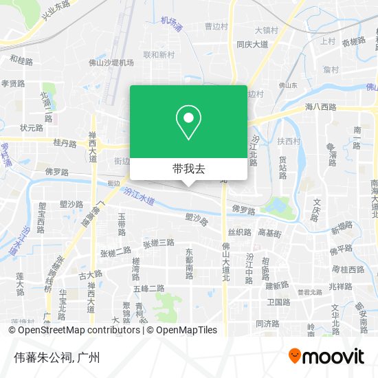 伟蕃朱公祠地图