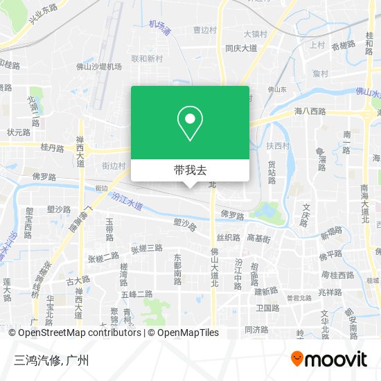 三鸿汽修地图