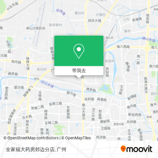 全家福大药房郊边分店地图