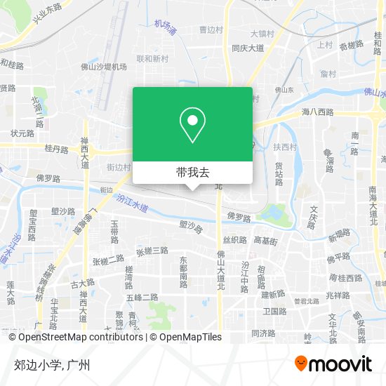 郊边小学地图