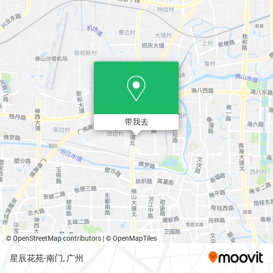 星辰花苑-南门地图