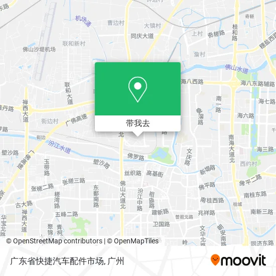 广东省快捷汽车配件市场地图