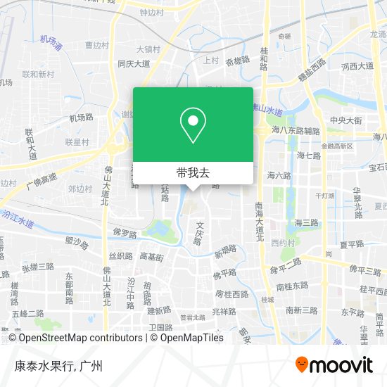 康泰水果行地图