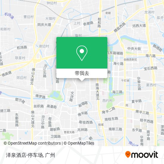 泽泉酒店-停车场地图