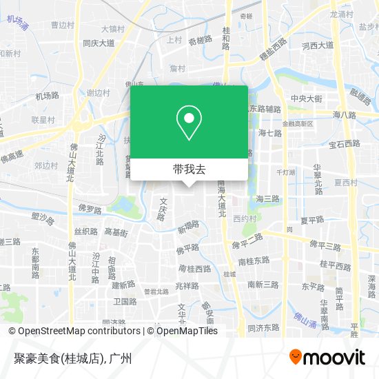 聚豪美食(桂城店)地图