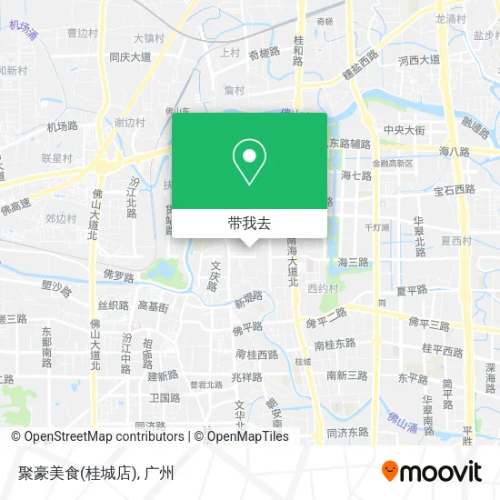 聚豪美食(桂城店)地图