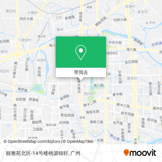 丽雅苑北区-14号楼桃源锦轩地图