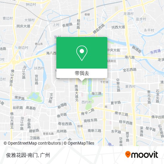 俊雅花园-南门地图