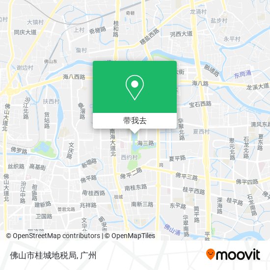 佛山市桂城地税局地图