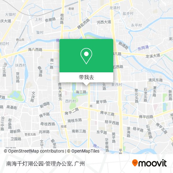南海千灯湖公园-管理办公室地图