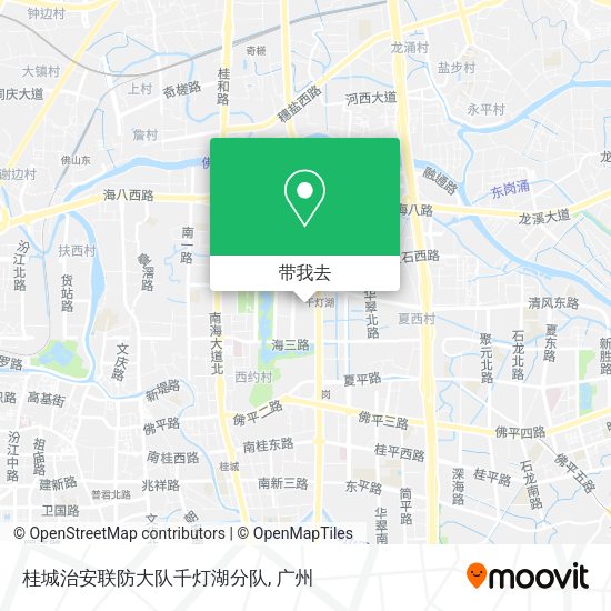 桂城治安联防大队千灯湖分队地图