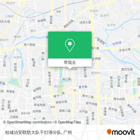 桂城治安联防大队千灯湖分队地图