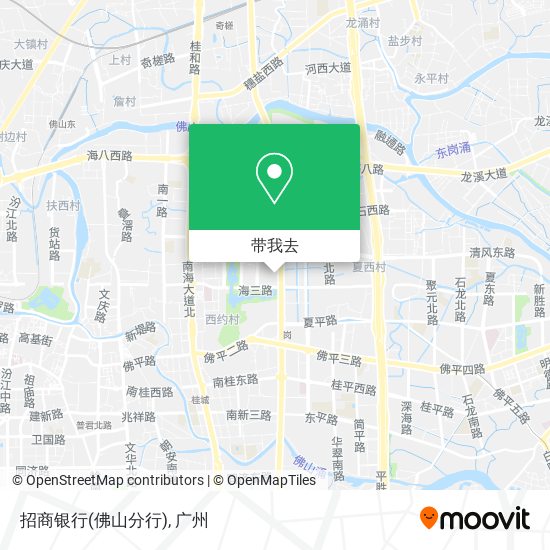 招商银行(佛山分行)地图