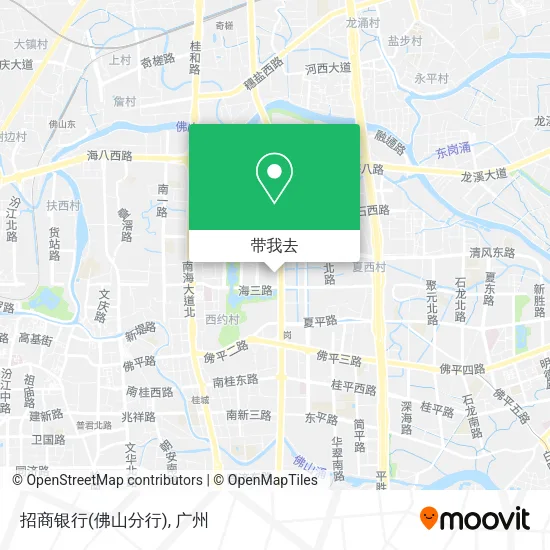 招商银行(佛山分行)地图