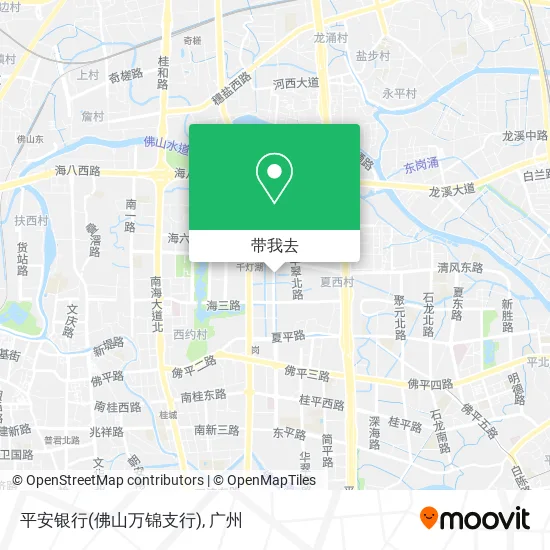 平安银行(佛山万锦支行)地图