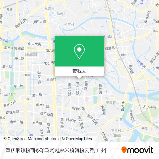 重庆酸辣粉面条珍珠粉桂林米粉河粉云吞地图