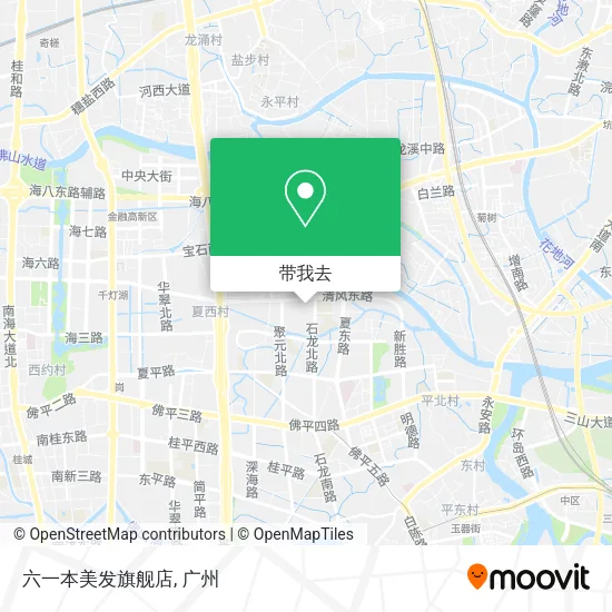 六一本美发旗舰店地图