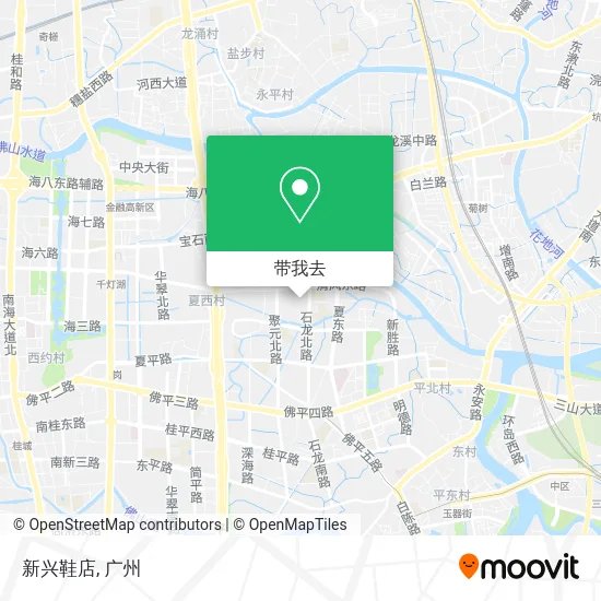 新兴鞋店地图