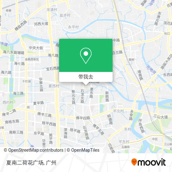 夏南二荷花广场地图