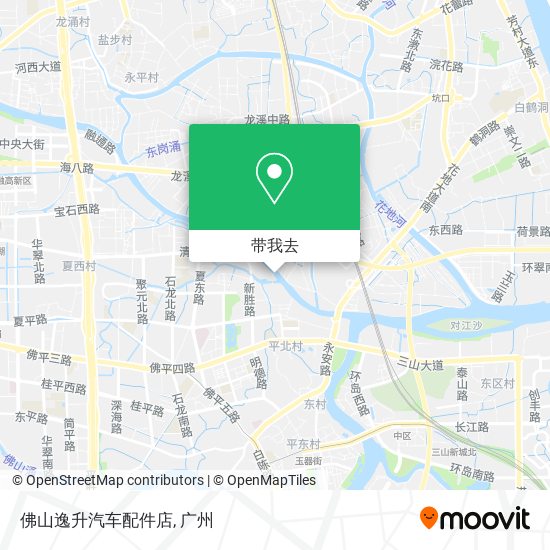 佛山逸升汽车配件店地图