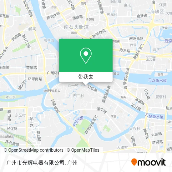 广州市光辉电器有限公司地图