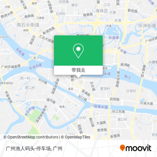 广州渔人码头-停车场地图