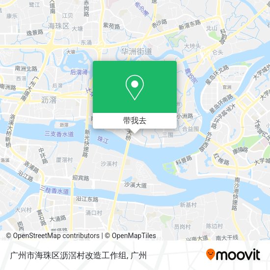 广州市海珠区沥滘村改造工作组地图
