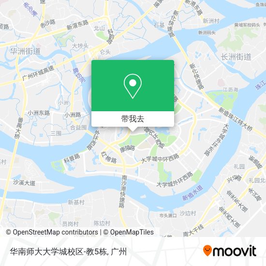 华南师大大学城校区-教5栋地图