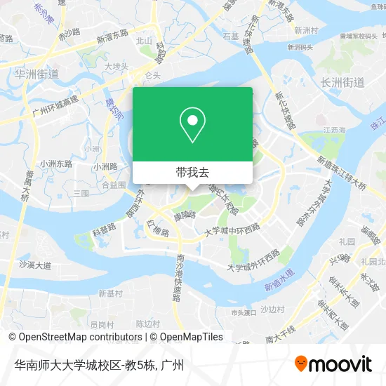 华南师大大学城校区-教5栋地图