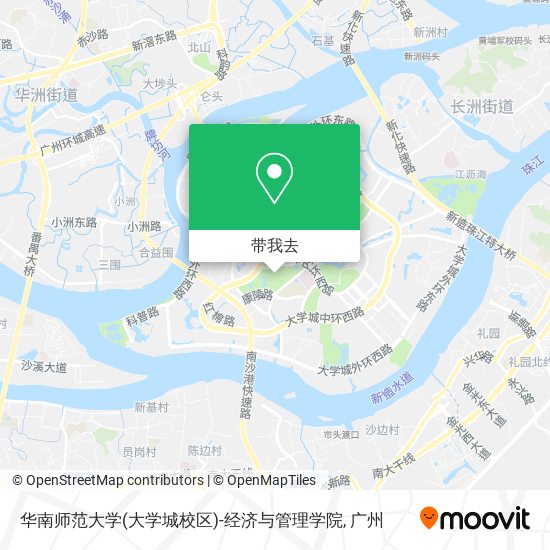 华南师范大学(大学城校区)-经济与管理学院地图