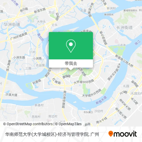 华南师范大学(大学城校区)-经济与管理学院地图